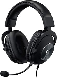 Logitech G Pro X Wired Gaming Headset: Blue VO!CE Detachable Boom Mic, DTS 7.1, 50 mm Driv