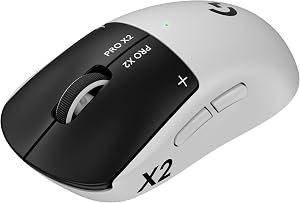 Logitech G PRO X2 SUPERSTRIKE Wireless Gaming Mouse: Customizable Rapid Trigger Magnetic A