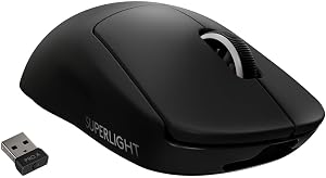 Logitech G PRO X Superlight Wireless Gaming Mouse, Ultra-Lightweight, Hero 25K Sensor, 25,