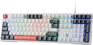 Redragon K668 RGB Gaming Keyboard, 108 Keys Wired Mechanical Keyboard w/Extra 4 Hotkeys, S