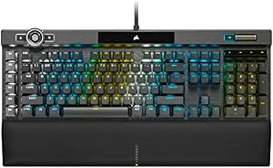 Corsair K100 RGB Mechanical Gaming Keyboard - Cherry MX Speed RGB Silver Keyswitches - PBT