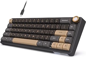 RK ROYAL KLUDGE R65 Wired Gaming Keyboard with Volume Knob, 60% Percent RGB Backlit Mechan