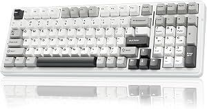 AULA F99 Wireless Mechanical Keyboard,Tri-Mode BT5.0/2.4GHz/USB-C Hot Swappable Custom Key