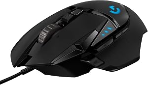 Logitech G502 Hero High Performance Wired Gaming Mouse, Hero 25K Sensor, 25,600 DPI, RGB,