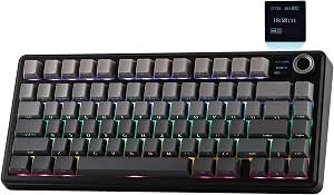 EPOMAKER X Aula F75 MAX Wireless Mechanical Keyboard with TFT Screen and Knob, Gasket Gami