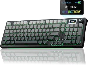 AULA S98 Pro Wireless Mechanical Keyboard with Screen & Knob,2.4GHz/USB-C/BT5.0 Hot Sw