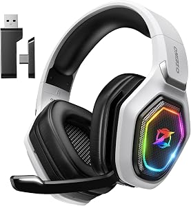 Ozeino 2.4GHz Wireless Gaming Headset for PC, Ps5, Ps4 - Lossless Audio USB & Type-C U