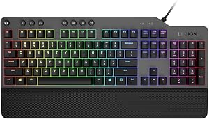 Lenovo GY40T26478 Legion K500 RGB Mechanical Gaming Keyboard, 3 ZONE Full-size Keyboard, 7