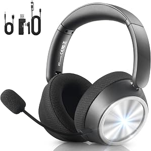 Wireless Gaming Headset for PS5,Xbox,PC,PS4,Mac,Switch,Mobile,2026 Bluetooth Gaming Headph