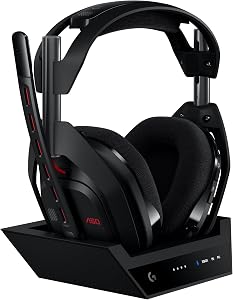 Logitech G Astro A50 Multi-Platform Wireless Gaming Headset + Base Station for PS5/Xbox/PC