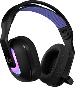 Logitech G522 Lightspeed Wireless Gaming Headset, Full-Band Mic, Advanced Audio, Tri-Conne
