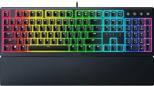 Razer Ornata V3 Gaming Keyboard: Low Profile Keys - Mecha Membrane Switches - UV Coated Ke