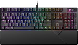 ASUS ROG Strix Scope II X Wired USB Mechanical Gaming Keyboard – 100% Full-Size, Hot Swapp