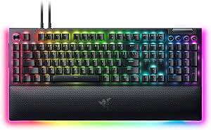Razer BlackWidow V4 Pro Wired Mechanical Gaming Keyboard: Orange Switches Tactile & Qu