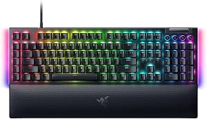 Razer BlackWidow V4 Mechanical Gaming Keyboard: Green Switches Tactile & Clicky - Chro